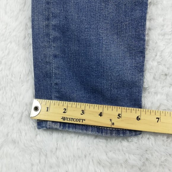BKE Mens Jeans Alec Straight Leg‎ Blue Denim Stone Wash Whiskering 28 - Picture 11 of 14